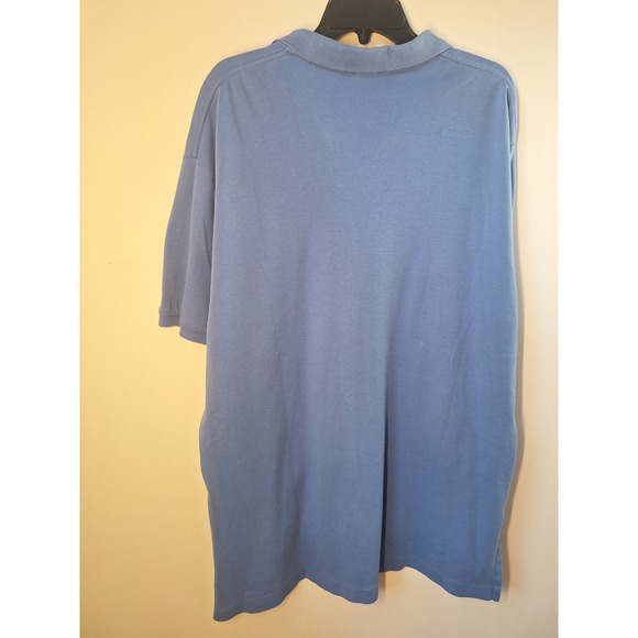 Polo Ralph Lauren Mens XL Blue Short Sleeve Cotton Polo Shirt Brown Pony Logo - Picture 2 of 8